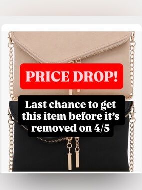 2 envelope clutches/ optional crossbody chain, magnetic snap & zip closures